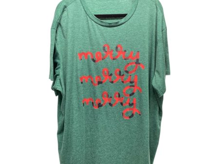 Top Short Sleeve Basic By Clothes Mentor In Green, Size: 3x Sale