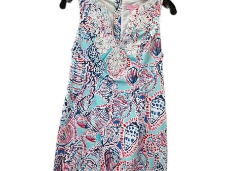 Blue & Pink Dress Casual Midi Lilly Pulitzer, Size 0 For Cheap