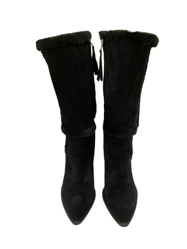 Boots Mid-calf Heels By Sam Edelman In Black, Size: 9.5 For Sale