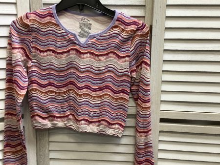 Multi-colored Top Long Sleeve Clothes Mentor, Size 2x Online Hot Sale