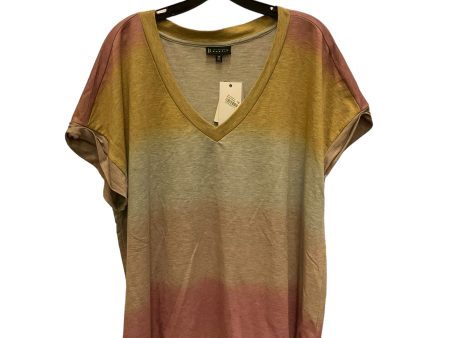 Top Short Sleeve By Bobeau In Multi-colored, Size: 3x Fashion