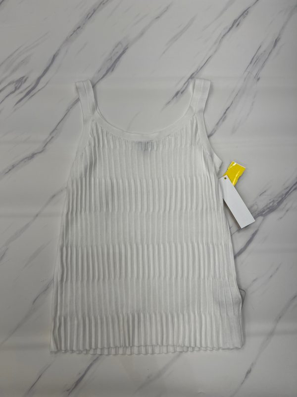 Top Sleeveless By Lafayette 148 In White, Size: L Online now