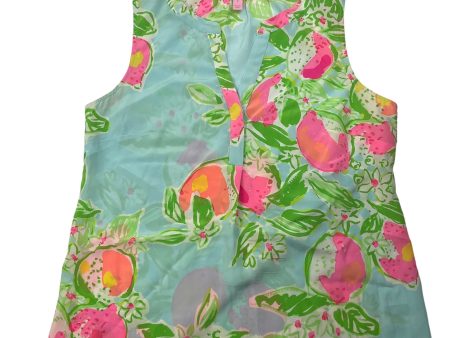 Green Top Sleeveless Designer Lilly Pulitzer, Size S Discount