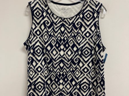 Top Sleeveless By Kim Rogers In Navy, Size: L Hot on Sale