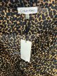 Top Short Sleeve By Calvin Klein In Animal Print, Size: 3x Fashion