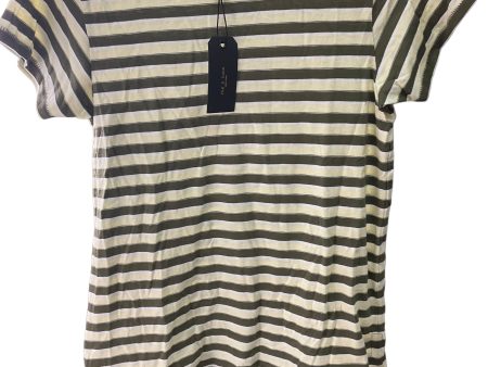 Striped Top Short Sleeve Designer Rag And Bone, Size S Sale