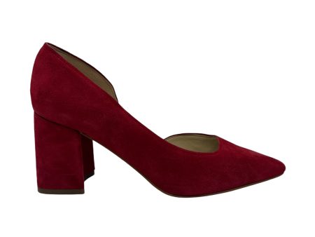 Shoes Heels Block By Marc Fisher In Red, Size:7 Hot on Sale